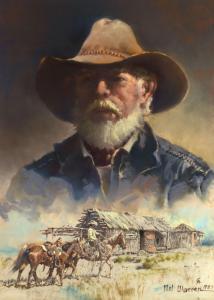 WARREN Melvin Charles 1920-1995,Old Man of the Desert,1987,Jackson Hole US 2023-09-16