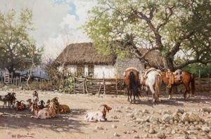WARREN Melvin Charles 1920-1995,The Goat Ropers,1983,Scottsdale Art Auction US 2023-04-14