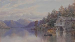 WARRINGTON E.A 1800-1900,Boathouse, Lower Reach, Ullswater,Lacy Scott & Knight GB 2015-12-12