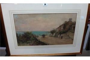 WARRINGTON E.A 1800-1900,Village by the sea,1897,Bellmans Fine Art Auctioneers GB 2015-10-31