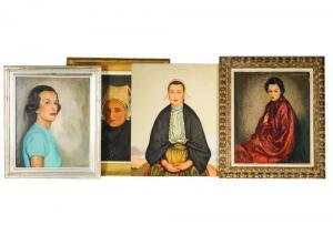 WARSHAWSKY Alexander 1887-1945,FOUR WORKS (PORTRAITS),Abell A.N. US 2022-09-22