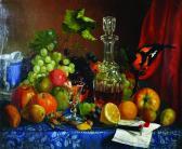WARSOP Frederick,Still Life of Fruit, a Decanter with a Glass, and ,John Nicholson 2016-06-15