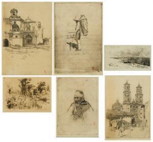 WASHBURN Cadwallader Lincoln 1866-1965,A group of four landscapes and two po,John Moran Auctioneers 2023-12-06