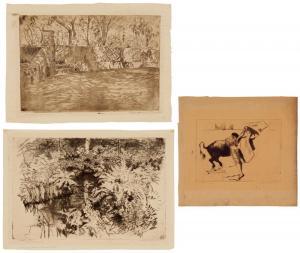 WASHBURN Cadwallader Lincoln 1866-1965,Stone Ranch, Bordo Garden,John Moran Auctioneers 2023-12-06