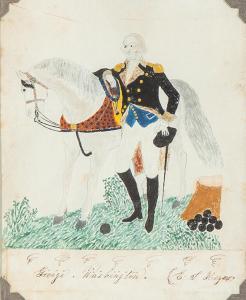 WASHINGTON George 1732-1799,Portrait of Washington,19th century,Garth's US 2018-09-14