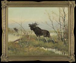 WASILEWSKI Czeslaw 1875-1946,Elks,Agra-Art PL 2012-10-14