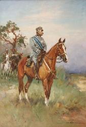 WASILEWSKI Czeslaw 1875-1946,Marszałek Józef Piłsudski na koniu,Rempex PL 2010-06-16
