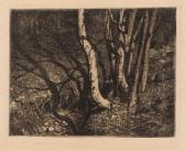 WASKOWSKI Waclaw 1904-1975,Birches over the stream,1935,Desa Unicum PL 2018-10-04