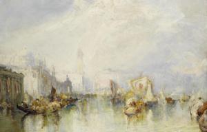 WASLEY Frank 1848-1934,View of Venice showing Sante Maria della Salute,Bonhams GB 2014-03-18