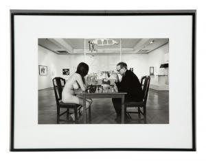 WASSER Julian 1938-2023,Marcel Duchamp Playing Chess with a Nude Eve Babitz,Hindman US 2022-07-15