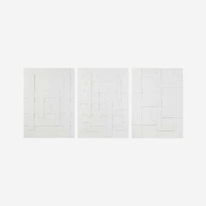 WASSERMAN Burton 1929-2017,Triptych of Enameled Relief Panels,1972,Freeman US 2023-03-08