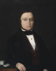 Wassner Valentin 1808-1880,A gentleman's portrait,Bruun Rasmussen DK 2018-09-24
