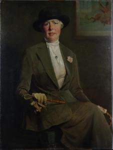 WATELET Charles Joseph 1867-1954,Portrait de cavalière,Monsantic BE 2024-02-18
