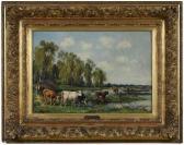 WATELIN Louis François V 1838-1907,Normandy Pastures,Brunk Auctions US 2020-02-08