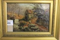 WATERHOUSE I,Water Mill With Stream & Figure On Pathway,Peter Francis GB 2014-04-23