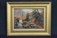 WATERHOUSE I,Watermill with Figures and Stream,Peter Francis GB 2014-03-25