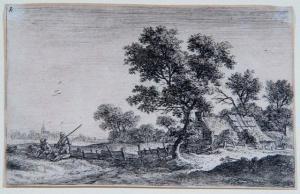 WATERLOO Anthonie 1610-1690,Countryside scene showing farmers resting by a Cot,Mallams GB 2012-01-19