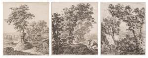 WATERLOO Anthonie 1610-1690,Paysages avec scènes bibliques,1997,Dogny Auction CH 2017-10-03