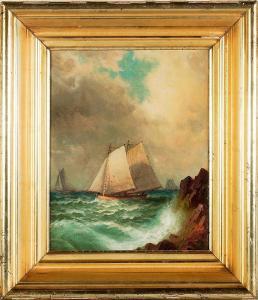 WATERS George W 1832-1912,O/C Sailing Ships,Cobbs US 2007-10-08