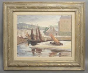 Waters Mildred 1898-1991,A Harbor Scene,Hindman US 2009-05-05