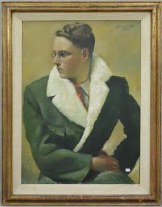 WATHELET Ch,Jeune homme à la veste verte,1947,Rops BE 2017-01-29