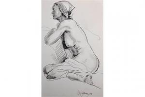 WATKINS Eleanor,Study of a Naked Lady, wearing a Scarf,John Nicholson GB 2015-03-28