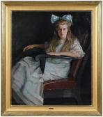 WATKINS Susan 1875-1913,Portrait of a Young Lady,Brunk Auctions US 2019-09-14