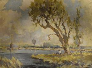 WATKINS William Arthur 1885-1975,The Estuary, Christchurch,Moore Allen & Innocent GB 2018-08-31