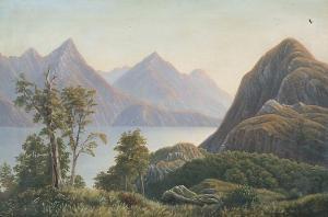 WATKINS William Clayton N. 1835-1904,A mountainous New Zealand landscape,1886,Bonhams GB 2005-07-18