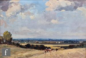 WATLING Meredith,Extensive landscape with harvesters,Fieldings Auctioneers Limited GB 2022-02-17