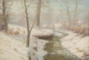 WATSON Charles John 1846-1927,A Creek in a Snowy Landscape,Hindman US 2024-02-21