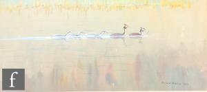 WATSON Donald 1918-2005,Great crested grebe family,1970,Fieldings Auctioneers Limited GB 2023-07-20