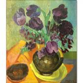 WATSON Elizabeth V. Taylor 1863-1949,Still Life with Flowers,Kodner Galleries US 2017-08-16