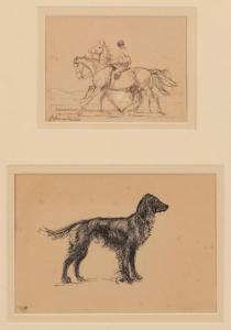 WATSON George Spencer,A sketch of the artist's wife, Hilda, on horseback,Duke & Son 2023-10-19
