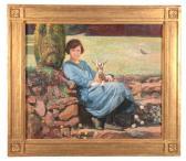 WATSON George Spencer,Portrait of Rachel Margaret Cook (1903-1991),1919,Duke & Son 2025-07-31