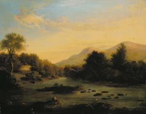 WATSON Henry 1822-1911,Mount Leinster from the River Slaney,Christie's GB 2001-05-17