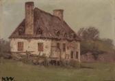 WATSON Homer Ransford 1855-1936,Old Stone House, Isle of Orleans,Heffel CA 2017-01-26