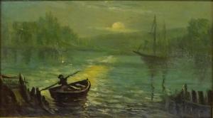 WATSON James 1851-1936,Moonlight Estuary,David Duggleby Limited GB 2017-06-03