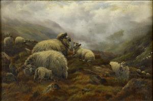 WATSON Pam 1900-1900,Sheep on a mountainside,1925,Bonhams GB 2008-04-16