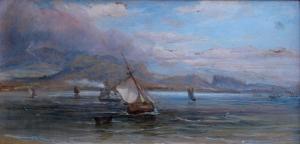 WATSON Robert F 1845-1917,EDINBURGH FROM THE FORTH; BASS ROCK,1856,Lawrences GB 2019-07-05