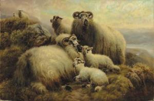 WATSON Robert F 1845-1917,Sheep in a highland landscape,Christie's GB 2000-10-26