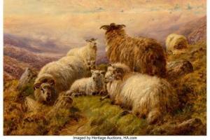 WATSON Robert 1874-1920,Highland Sheep,1916,Heritage US 2020-06-11