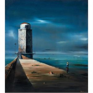 WATSON Robert 1923-2004,Lighthouse,Clars Auction Gallery US 2022-03-25