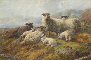 WATSON Robert 1874-1920,Moreland Sheeps in a Scottish Highland,1915,Horta BE 2020-06-22