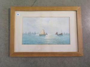 WATSON Thomas J. 1847-1912,The Fishing Fleet at Sea, St Ives Scho,Willingham GB 2019-12-07