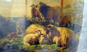 WATSON W.B,19th century coloured print Sheep on highlands,The Cotswold Auction Company 2016-10-25