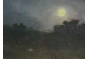 WATSON W.H 1800-1900,Moonlit Landscape,David Duggleby Limited GB 2015-09-14