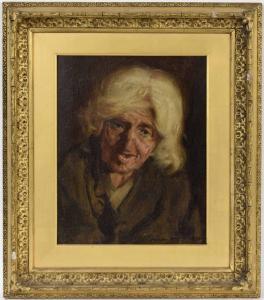WATT Georges Fiddes 1873-1960,Portrait study of an elderly woman,1900,Gardiner Houlgate 2020-11-26