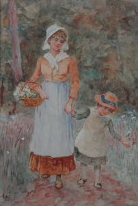 WATT Linnie 1875-1908,Gathering flowers,Bellmans Fine Art Auctioneers GB 2019-05-13