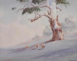 WATT Victor Robert 1886-1970,Sheep and Gums,Elder Fine Art AU 2017-03-26